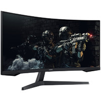 SAMSUNG 三星 C34G55TWWC 34英寸 VA 曲面 FreeSync 顯示器（3440×1440、165Hz、HDR10）