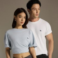 Abercrombie & Fitch 寬松圓領(lǐng)美式風(fēng)短袖T恤 322942