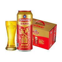 TSINGTAO 青島啤酒 千禧臨門 10度 500ml*12聽 整箱裝 露營出游