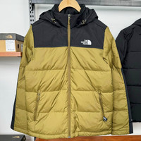 THE NORTH FACE 北面 羽絨服男款23秋冬新款戶外防風(fēng)防潑水550蓬鵝絨填充外套|4U82 綠色/WMB M