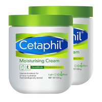 Cetaphil 絲塔芙 大白罐身體乳2件裝保濕滋潤乳霜潤膚乳含煙酰胺敏感肌適用 550g*2