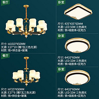 雷士照明 NDBD10A-001 新中式簡(jiǎn)約現(xiàn)代燈具 寒梅玉映三室兩廳