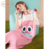 GUKOO 果殼 小怪獸可愛少女舒適連體家居服