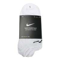 NIKE 耐克 EVERYDAY LIGHTWEIGHT NO SHOW 中性運動襪 SX7678-100 白色 M 3雙裝