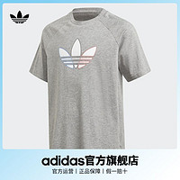 adidas 阿迪達(dá)斯 三葉草男大童裝居家運(yùn)動(dòng)短袖T恤GN7435