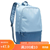 DECATHLON 迪卡儂 運(yùn)動(dòng)雙肩包小背包男學(xué)生書包旅行IVO217L-牛仔藍(lán)-4494135