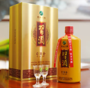 XIJIU 習(xí)酒 金 醬香型白酒 53度 500ml 單瓶禮盒裝