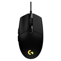 logitech 羅技 G102 二代 有線鼠標(biāo) 8000DPI RGB 黑色