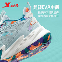 XTEP 特步 逆襲1代-V2籃球鞋實(shí)戰(zhàn)運(yùn)動鞋 雪霧綠/元?dú)鉄晒忾?42