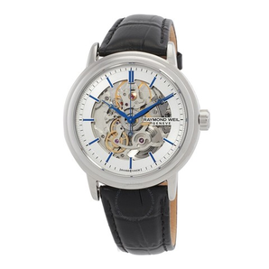 RAYMOND WEIL 蕾蒙威 Maestro 銀色表盤機械男表 2815-STC-65005
