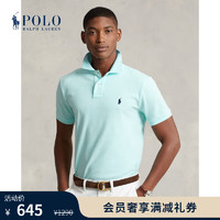 RALPH LAUREN 拉夫勞倫 Polo Ralph Lauren 拉夫勞倫男裝 定制修身版棉質(zhì)Polo衫RL16387 440-藍(lán)色 XXL