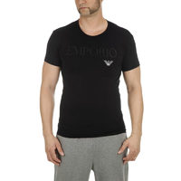 EMPORIO ARMANI 安普里奧·阿瑪尼（Emporio Armani）男士短袖圓領(lǐng)透氣T恤 111035 CC716 黑色 L