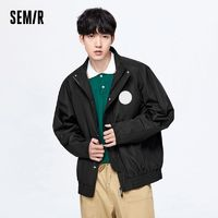 Semir 森馬 外套男早春經(jīng)典立領(lǐng)男生學(xué)院風(fēng)日系oversize時(shí)尚夾克