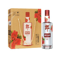 LANGJIU 郎酒 順品郎480紅款兼香型光瓶白酒 45度 480mL 6瓶 手提版