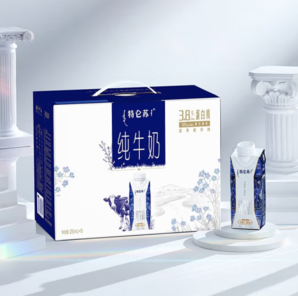 PLUS會(huì)員！MENGNIU 蒙牛 特侖蘇夢幻蓋純牛奶 250ml*10瓶（3箱）4-5月日期