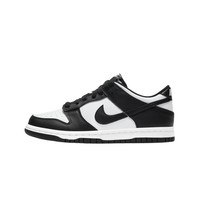 NIKE 耐克 DUNK LOW (GS)黑白熊貓夏季新款舒適百搭低幫休閑鞋 CW1590-100 黑色 39