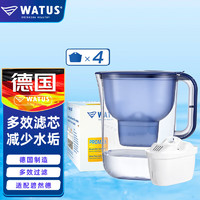 WATUS   家用過濾水壺 適配碧藍德凈化器濾芯大容量3.8L  1壺4芯