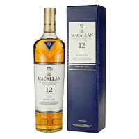 MACALLAN 麥卡倫 藍(lán)鉆單一麥芽蘇格蘭威士忌英國(guó)進(jìn)口洋酒 斯佩塞產(chǎn)區(qū) 麥卡倫12年藍(lán)鉆雙桶 700ml