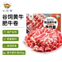 牛世界 黃牛肥牛卷500g/袋