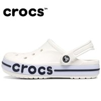 crocs 卡駱馳 男鞋女鞋洞洞鞋 貝雅透氣平跟休閑沙灘鞋戶外涼鞋拖鞋