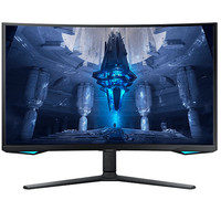 SAMSUNG 三星 S32BG754NC 32英寸 曲面 FreeSync 顯示器（3840×2160、165Hz、DCI-P3 95%、HDR2000）