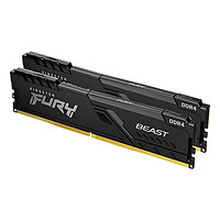 Kingston 金士頓 FURY 32GB(16G×2)套裝 DDR4 3600 臺(tái)式機(jī)內(nèi)存條 Beast野獸系列