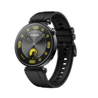 HUAWEI 華為 WATCH GT4 智能手表 41mm 幻夜黑 氟橡膠表帶