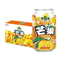 JIANLIBAO 健力寶 第五季芒果口味水果飲料310ml×24罐整箱