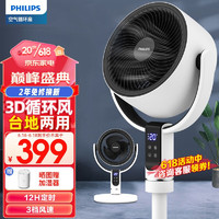 PHILIPS 飛利浦 空氣循環(huán)遙控電扇3D自動搖頭臺地兩用對流換氣扇 ACR2242CFD