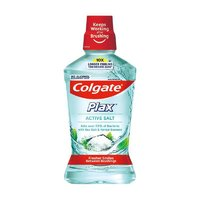 Colgate 高露潔 清新鹽爽漱口水500mlx2 含漱液無酒精