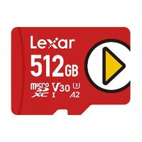 Lexar 雷克沙 tf存儲(chǔ)卡 512GB（UHS-I、V30、U3、A2）