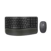 logitech 羅技 Wave Keys 人體工學(xué)鍵盤+M196 無線鼠標(biāo)