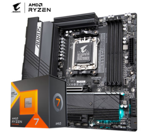 GIGABYTE 技嘉 主板CPU套裝板U套裝 B650M AORUS ELITE AX+AMD 7000系列