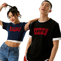 Levi's 李維斯 情侶美式寬松印花短袖T恤 A9224