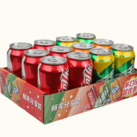 Coca-Cola 可口可樂 330ml*6罐+雪碧330ml*4罐+芬達橙330ml*2罐易拉罐分享裝