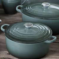 LE CREUSET 酷彩 琺瑯鑄鐵鍋 22cm 海藍(lán)色