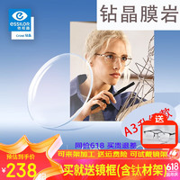 essilor 依視路 鉆晶膜巖+送鏡架 1.61折射率(薄)