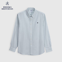 Brooks Brothers rooks Brothers/布克兄弟男24春夏刺繡logo復古條紋美式休閑襯衫