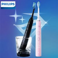 PHILIPS 飛利浦 電動牙刷成人情侶款聲波震動藍牙APP含2支刷頭鉆石款HX9912