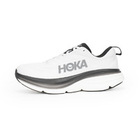 HOKA ONE ONE 男女款 Bondi 8邦代8輕便緩震慢跑鞋 男款WBLC-白色/黑色 7