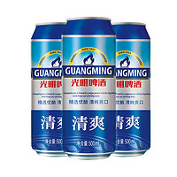 TSINGTAO 青島啤酒 光明啤酒清爽10度大罐裝聽(tīng)裝 500mL 24罐 整箱裝逸品純生355ml24瓶、千禧臨門(mén)500ml6罐