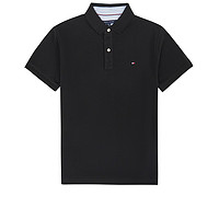 TOMMY HILFIGER OMMY HILFIGER湯米希爾費格 Polo衫男士純色透氣刺繡經(jīng)典短袖T恤