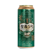 SNOWBEER 雪花 啤酒全麥5號500ml*12聽醇厚型啤酒麥汁濃度12.5°全麥芽釀造