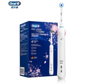 Oral-B 歐樂(lè)B 歐樂(lè)-B P4000 電動(dòng)牙刷 櫻花白色