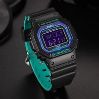 CASIO 卡西歐 G-SHOCK經(jīng)典數(shù)顯方塊多功能運(yùn)動(dòng)表GW-B5600BL-1