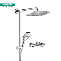 hansgrohe 漢斯格雅 飛雨系列 26777007 淋浴花灑組合 方形