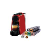 NESPRESSO 濃遇咖啡 奈斯派索 咖啡機(jī)膠囊套裝 Essenza mini意式全自動(dòng)家用進(jìn)口 D30紅色及溫和淡雅5條裝