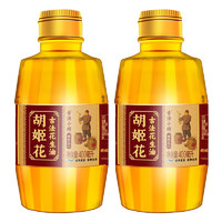 胡姬花 古法小榨花生油400ml*2瓶 小瓶宿舍家用炒菜烘焙壓榨植物油