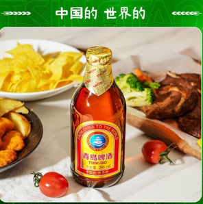 TSINGTAO 青島啤酒 小棕金11度精釀296mL*24瓶+純生200ml*4+蘇打水380ml*6