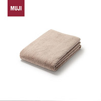 MUJI 無印良品 棉絨柔軟浴巾 粉米色 70×140cm